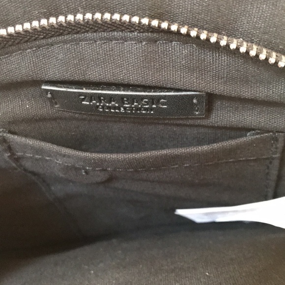 NWT! ZARA black half moon woven crossbody bag - Picture 7 of 10